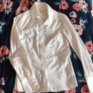 Banana Republic white button down